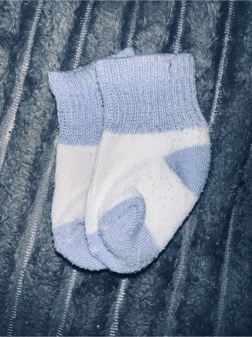 Assorted Baby Boys Non-Slip Socks - Blue, White, Gray, Teal Stripes